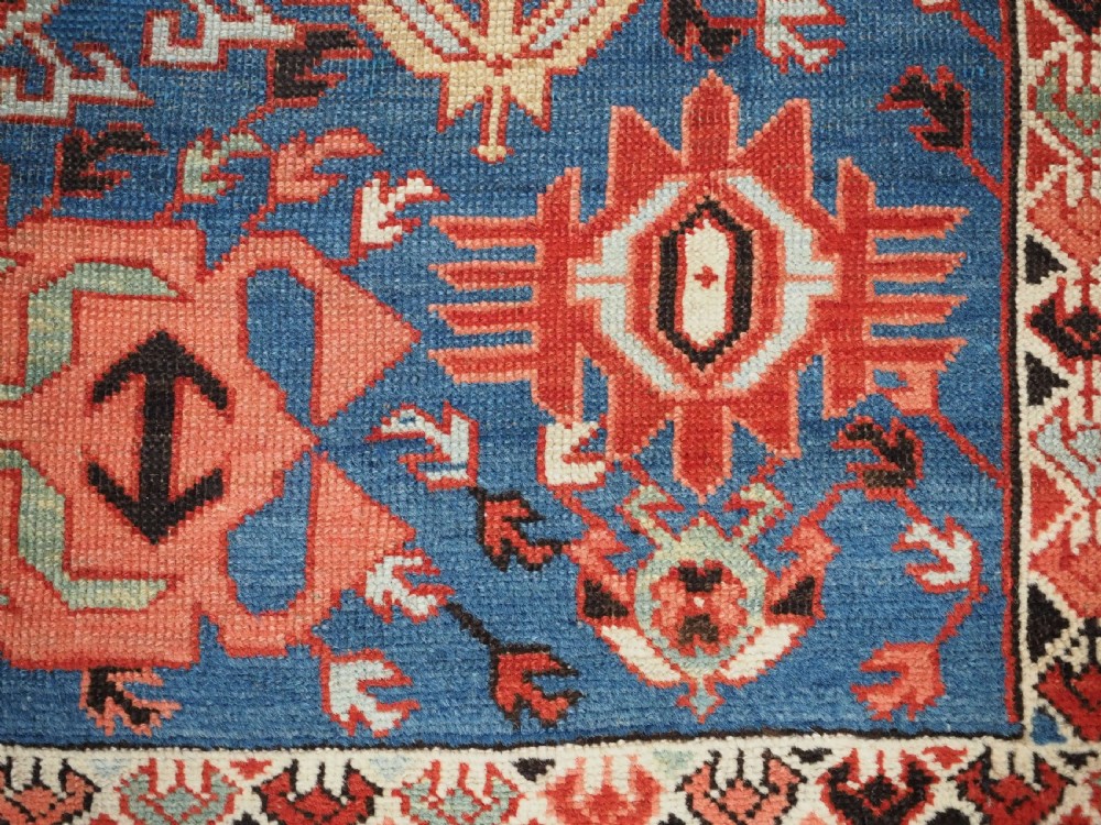 ANTIQUE CAUCASIAN SEICHUR RUG, OUTSTANDING DESIGN & COLOUR, CIRCA 1890. View VII