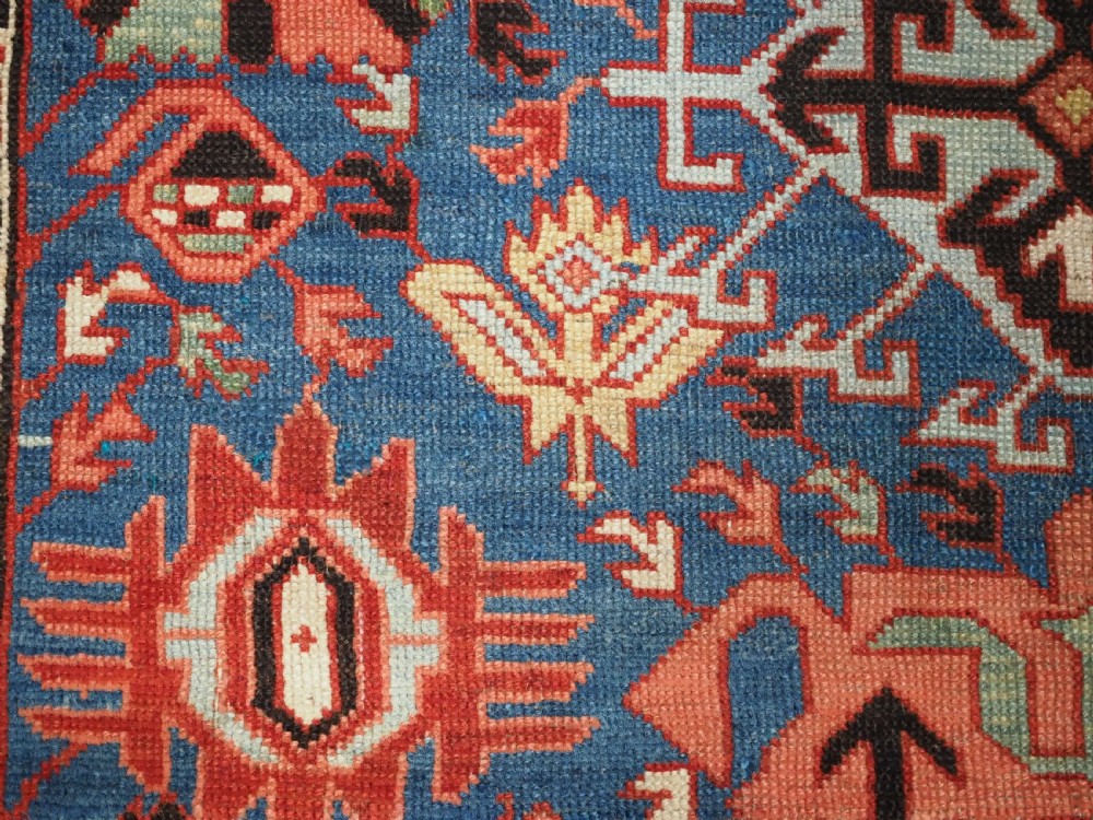 ANTIQUE CAUCASIAN SEICHUR RUG, OUTSTANDING DESIGN & COLOUR, CIRCA 1890. View XII