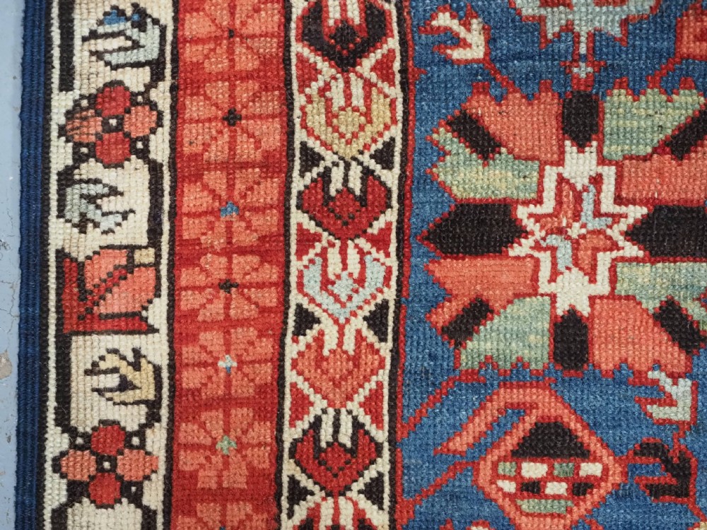 ANTIQUE CAUCASIAN SEICHUR RUG, OUTSTANDING DESIGN & COLOUR, CIRCA 1890. View XIV