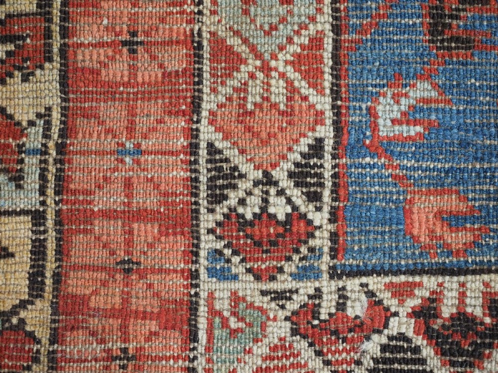 ANTIQUE CAUCASIAN SEICHUR RUG, OUTSTANDING DESIGN & COLOUR, CIRCA 1890. View XVI