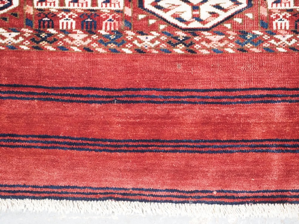 ANTIQUE TEKKE TURKMEN MAIN CARPET, SMALL ROOM SIZE, CIRCA 1880. View XIV