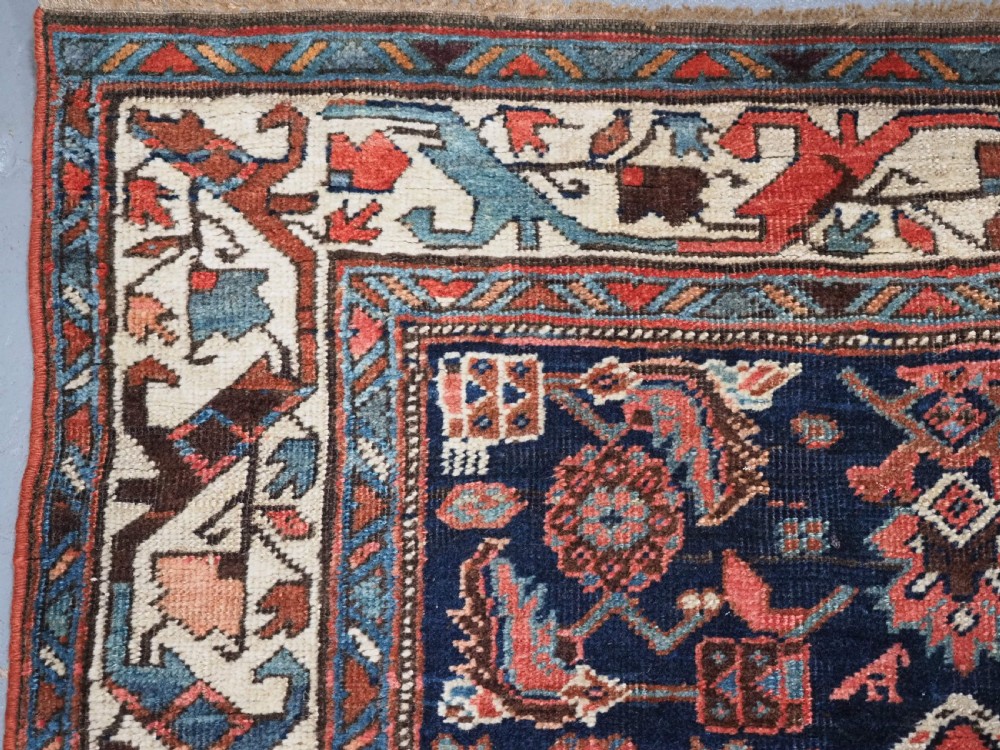ANTIQUE BIJAR RUNNER WITH LINKED MEDALLION DESIGN, CIRCA 1890. View VIII