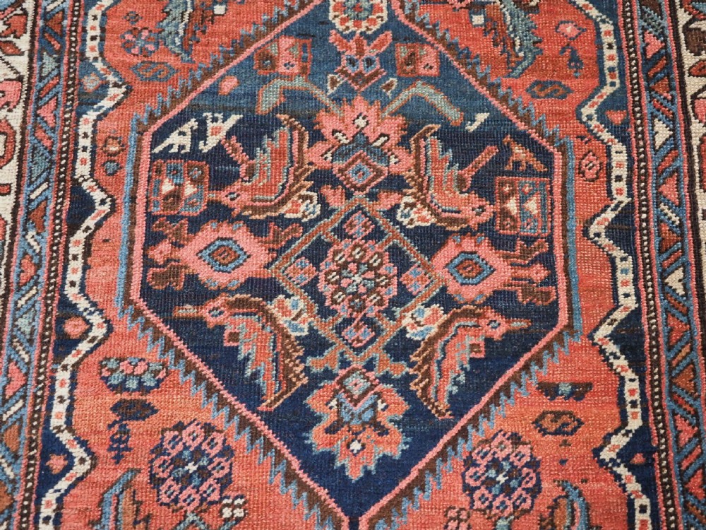 ANTIQUE BIJAR RUNNER WITH LINKED MEDALLION DESIGN, CIRCA 1890. View XV