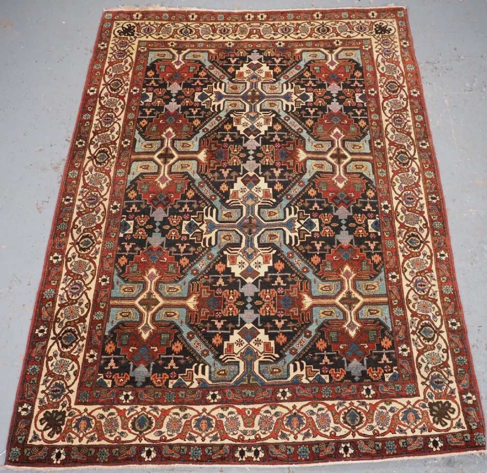 ANTIQUE TABRIZ RUG WITH SCARCE CAUCASIAN SEICHUR DESIGN, CIRCA 1900.