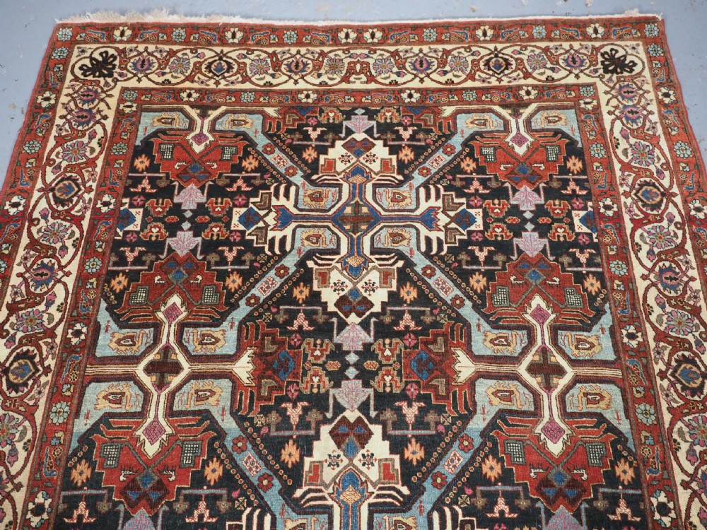 ANTIQUE TABRIZ RUG WITH SCARCE CAUCASIAN SEICHUR DESIGN, CIRCA 1900. View III