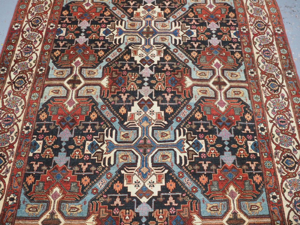 ANTIQUE TABRIZ RUG WITH SCARCE CAUCASIAN SEICHUR DESIGN, CIRCA 1900. View IV