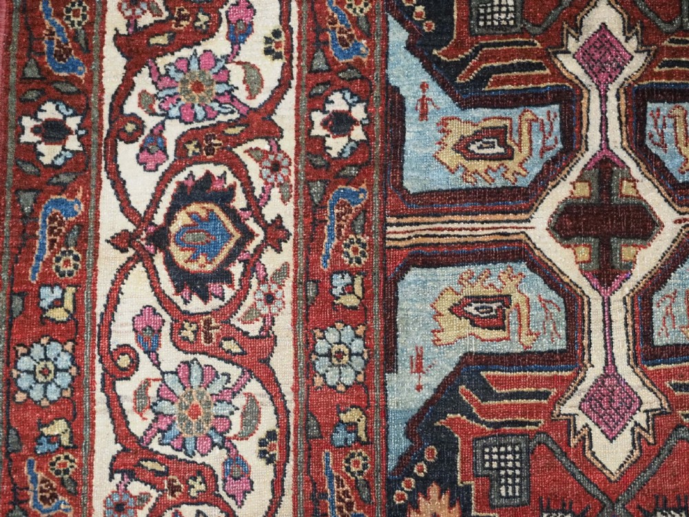 ANTIQUE TABRIZ RUG WITH SCARCE CAUCASIAN SEICHUR DESIGN, CIRCA 1900. View VII