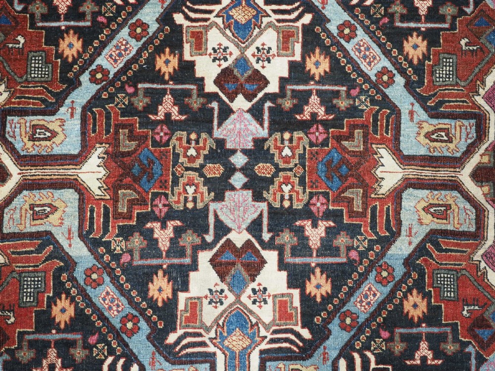 ANTIQUE TABRIZ RUG WITH SCARCE CAUCASIAN SEICHUR DESIGN, CIRCA 1900. View IX