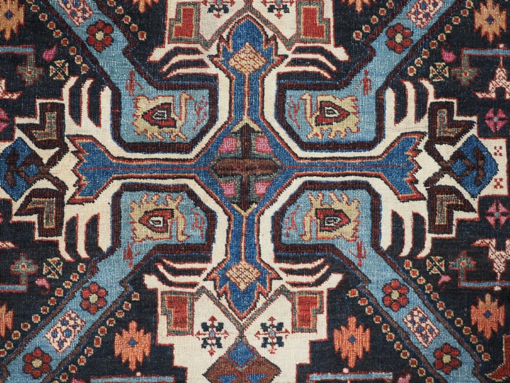 ANTIQUE TABRIZ RUG WITH SCARCE CAUCASIAN SEICHUR DESIGN, CIRCA 1900. View X