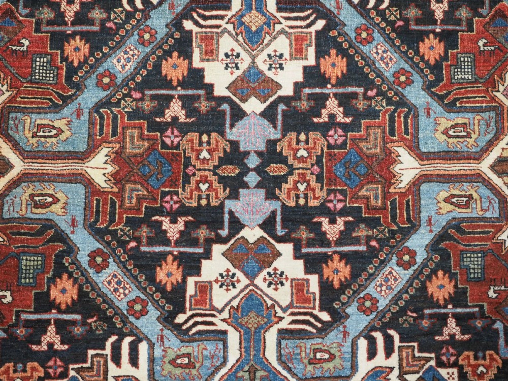 ANTIQUE TABRIZ RUG WITH SCARCE CAUCASIAN SEICHUR DESIGN, CIRCA 1900. View XI