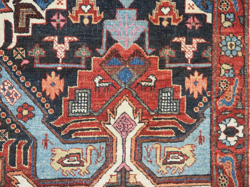 ANTIQUE TABRIZ RUG WITH SCARCE CAUCASIAN SEICHUR DESIGN, CIRCA 1900. View XIII