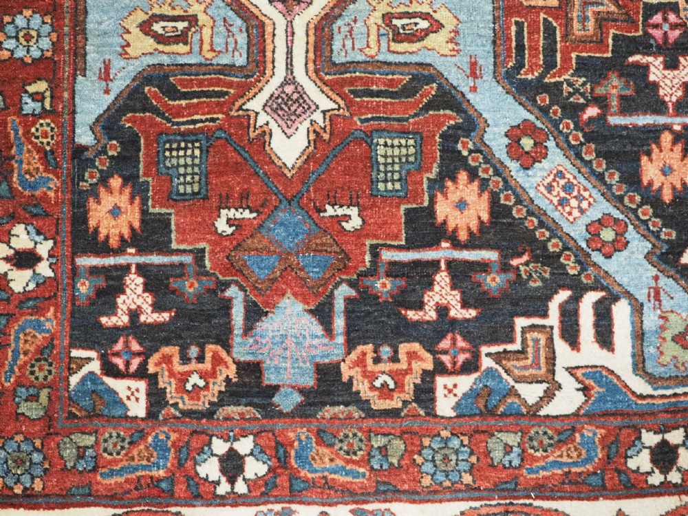 ANTIQUE TABRIZ RUG WITH SCARCE CAUCASIAN SEICHUR DESIGN, CIRCA 1900. View XIV