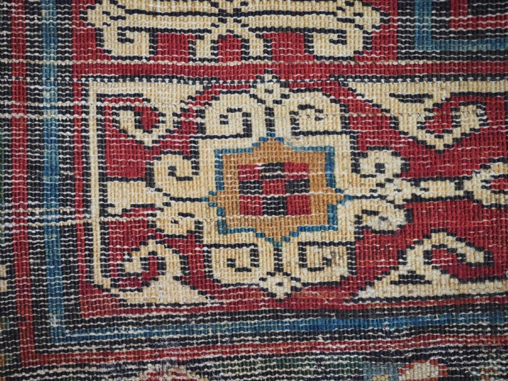 ANTIQUE CAUCASIAN SHIRVAN KUBA REGION LONG RUG, CIRCA 1890. View XV