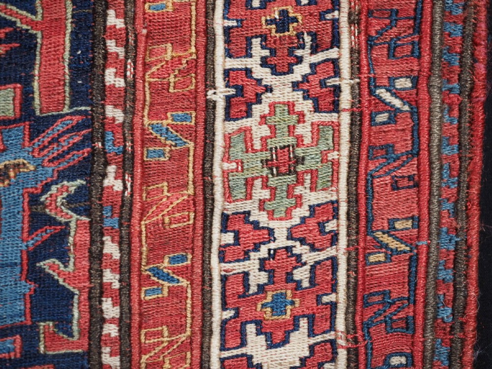 ANTIQUE SHAHSAVAN SOUMAK BAG FACE WITH BIRD DESIGN, MID 19TH CENTURY. View XIII