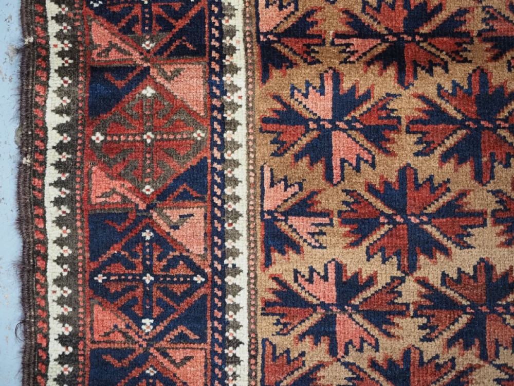 ANTIQUE BALUCH RUG; POSSIBLY TIMURI TRIBES, CAMEL GROUND WITH TREE OF LIFE. CIRCA 1880. View VII