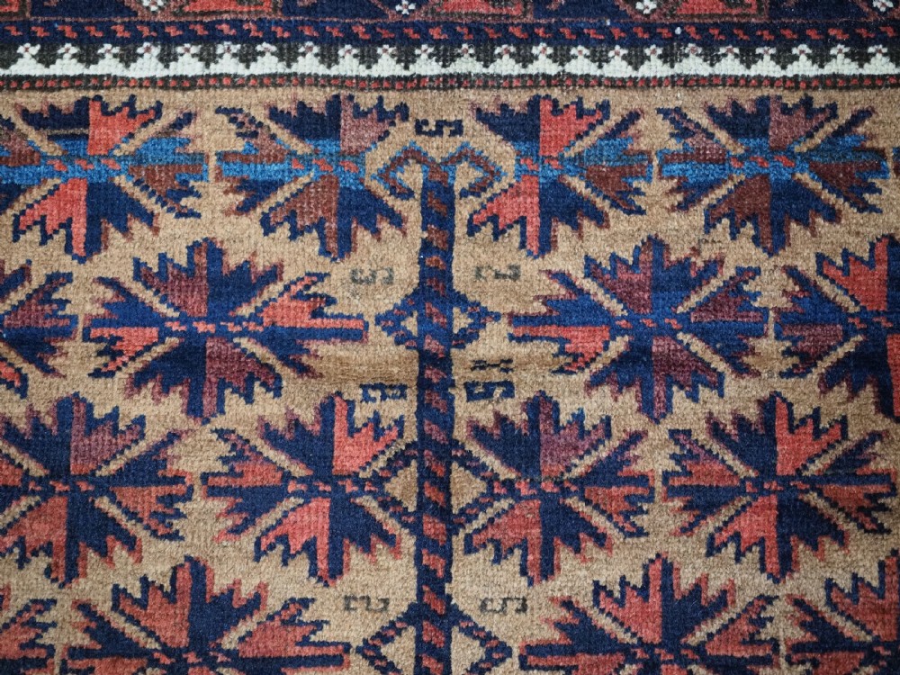 ANTIQUE BALUCH RUG; POSSIBLY TIMURI TRIBES, CAMEL GROUND WITH TREE OF LIFE. CIRCA 1880. View VIII
