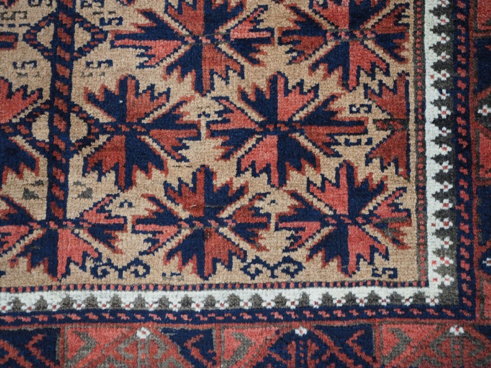 ANTIQUE BALUCH RUG; POSSIBLY TIMURI TRIBES, CAMEL GROUND WITH TREE OF LIFE. CIRCA 1880. View XI