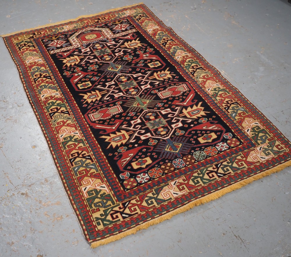 VINTAGE CAUCASIAN PRAYER RUG, KUBA DESIGN, CIRCA 1930. View II