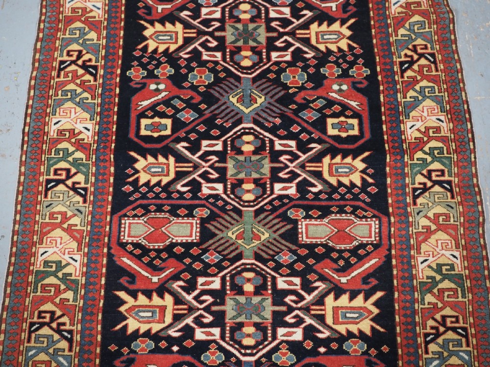 VINTAGE CAUCASIAN PRAYER RUG, KUBA DESIGN, CIRCA 1930. View IV