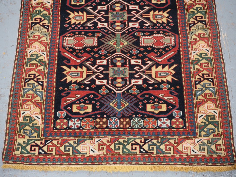 VINTAGE CAUCASIAN PRAYER RUG, KUBA DESIGN, CIRCA 1930. View V