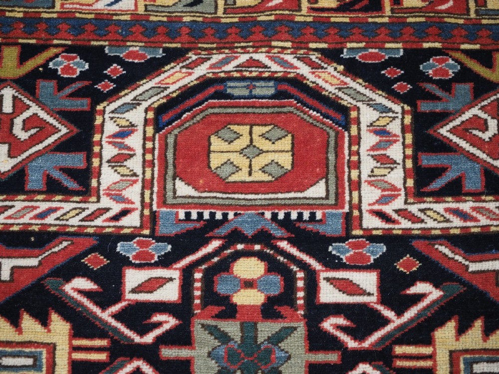VINTAGE CAUCASIAN PRAYER RUG, KUBA DESIGN, CIRCA 1930. View VIII