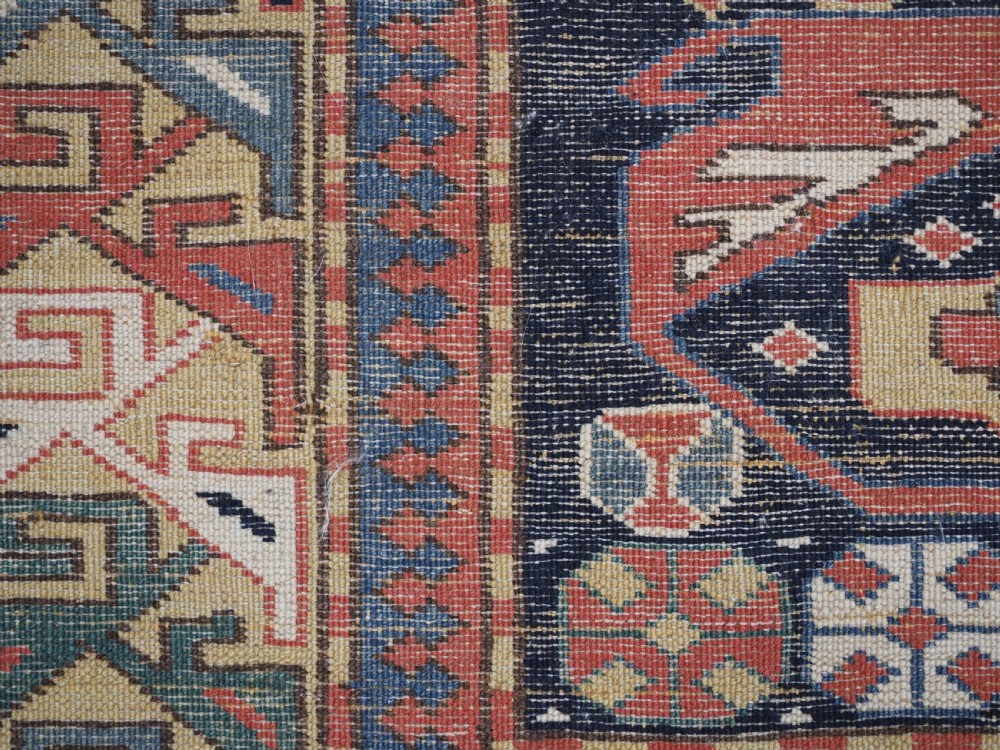 VINTAGE CAUCASIAN PRAYER RUG, KUBA DESIGN, CIRCA 1930. View XIII