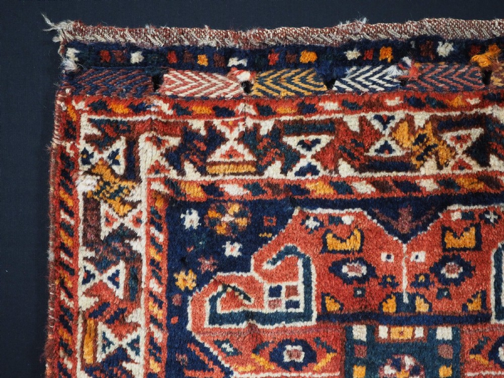 ANTIQUE QASHQAI SADDLE BAG FACE, SHIRAZ REGION, CIRCA 1920. View II