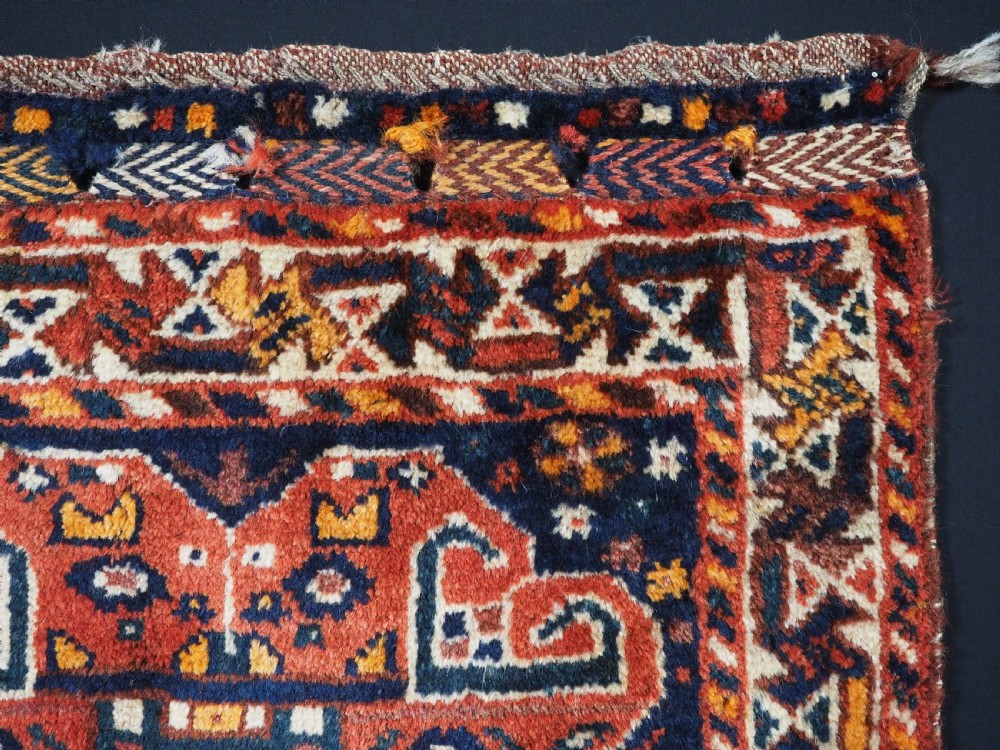 ANTIQUE QASHQAI SADDLE BAG FACE, SHIRAZ REGION, CIRCA 1920. View III