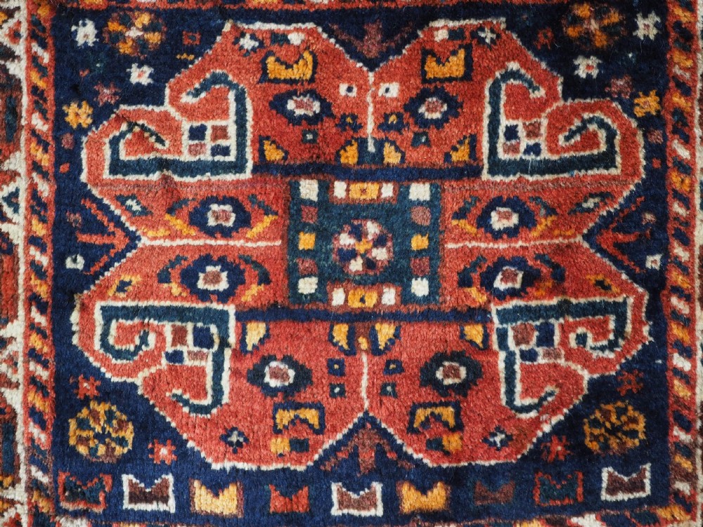 ANTIQUE QASHQAI SADDLE BAG FACE, SHIRAZ REGION, CIRCA 1920. View V