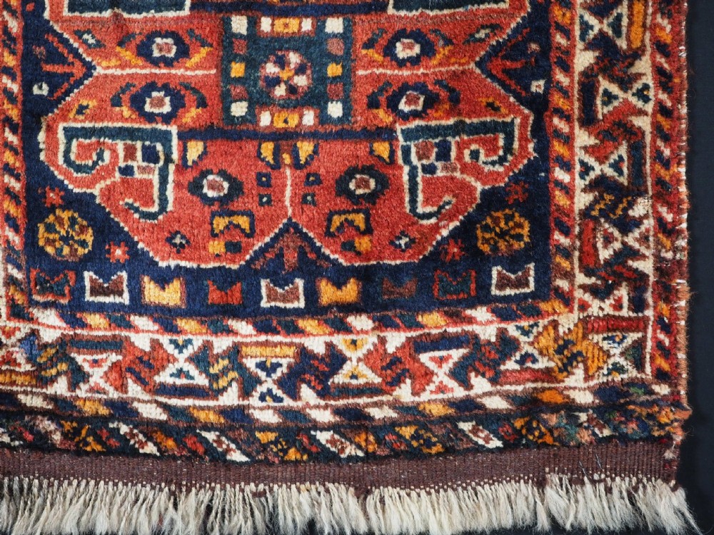 ANTIQUE QASHQAI SADDLE BAG FACE, SHIRAZ REGION, CIRCA 1920. View VI