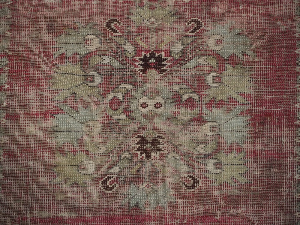 ANTIQUE TURKISH GHIORDES PRAYER RUG OF LARGE SIZE, PRE 1800. View XI