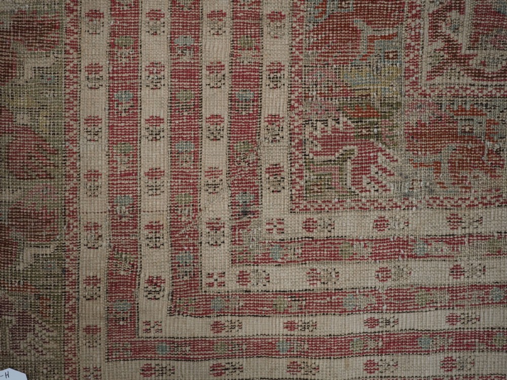 ANTIQUE TURKISH GHIORDES PRAYER RUG OF LARGE SIZE, PRE 1800. View XVI