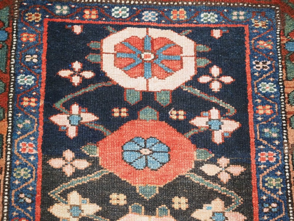 ANTIQUE NARROW RUNNER WITH MINA KHANI DESIGN, HAMADAN REGION, CIRCA 1900. View IX