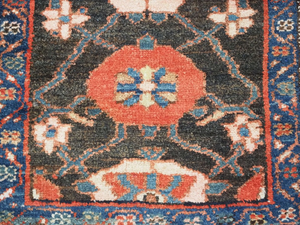 ANTIQUE NARROW RUNNER WITH MINA KHANI DESIGN, HAMADAN REGION, CIRCA 1900. View XII