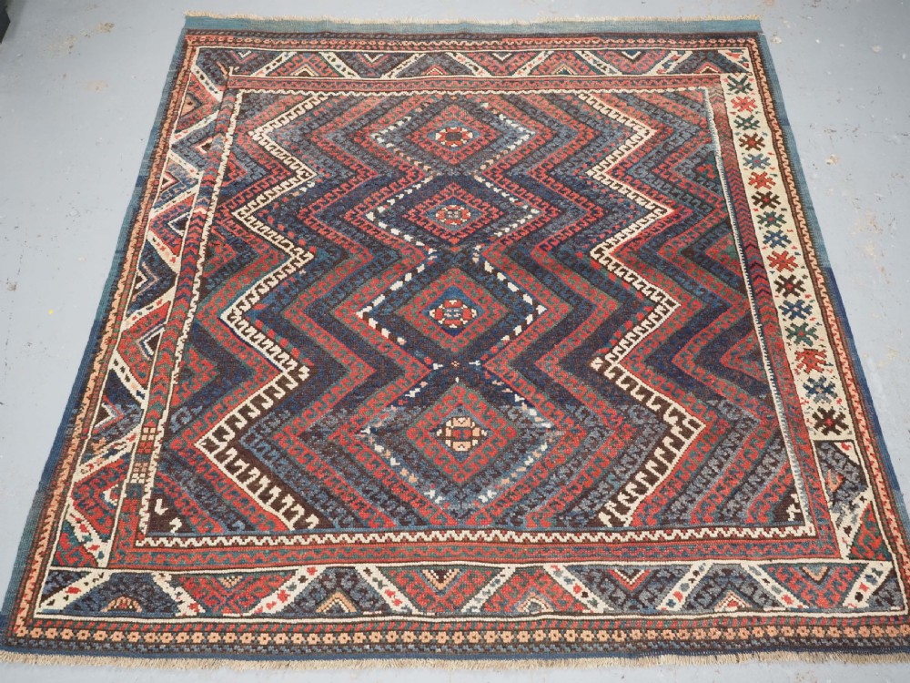 ANTIQUE TURKISH BERGAMA REGION KARAKECILI RUG, 2ND HALF 19TH CENTURY.