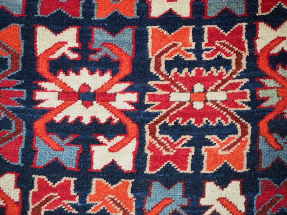 ANTIQUE CAUCASIAN KARABAGH LONG RUG / RUNNER WITH ALL OVER DESIGN, CIRCA 1920. View XI