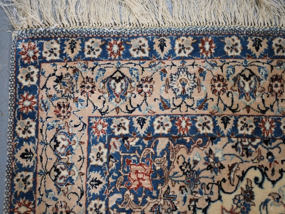 OLD NAIN RUG, VERY FINE WEAVE, SILK FOUNDATION & HIGHLIGHTS, CIRCA 1930. View VII