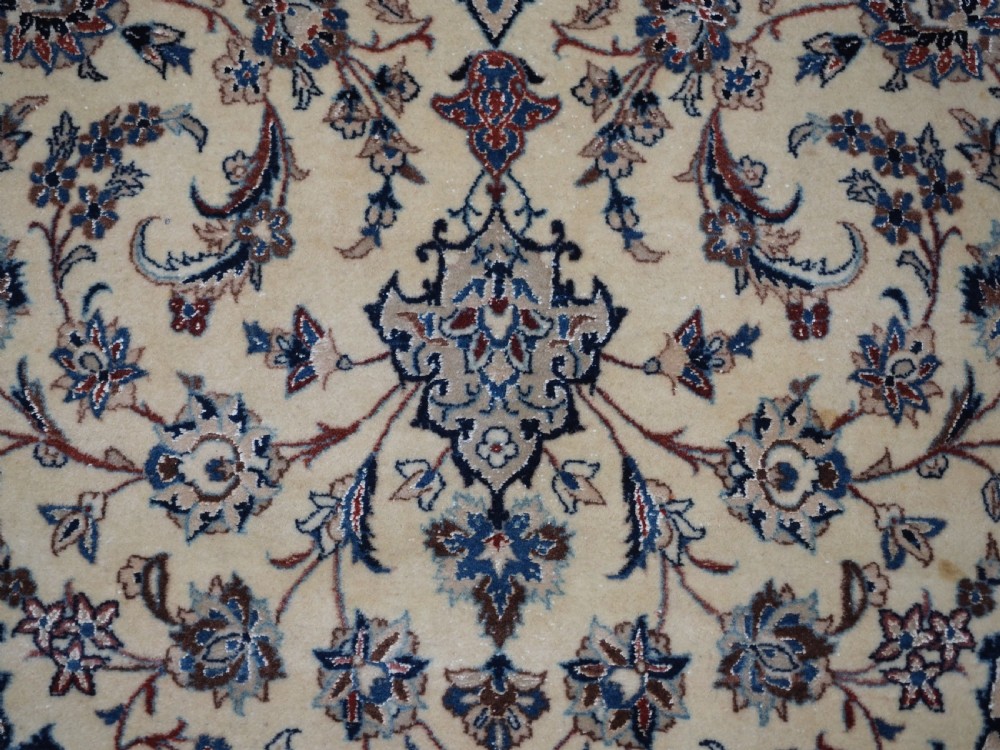 OLD NAIN RUG, VERY FINE WEAVE, SILK FOUNDATION & HIGHLIGHTS, CIRCA 1930. View XIII