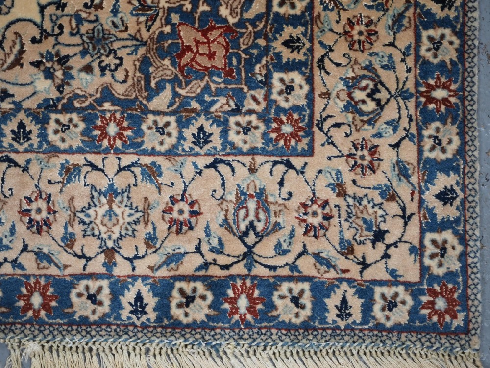 OLD NAIN RUG, VERY FINE WEAVE, SILK FOUNDATION & HIGHLIGHTS, CIRCA 1930. View XIV