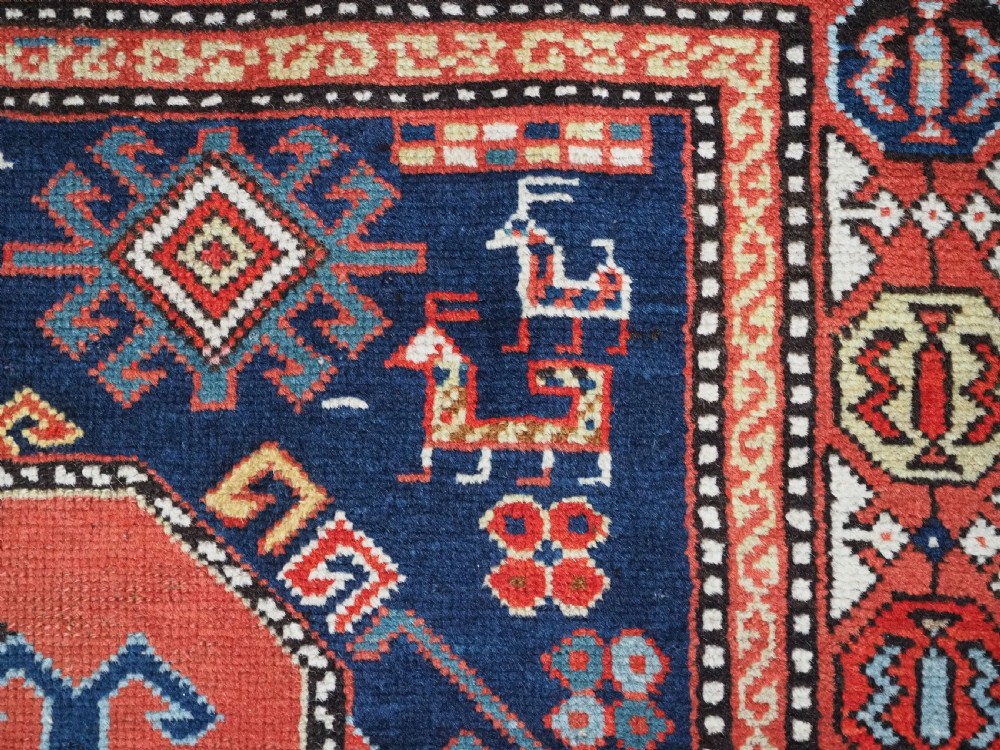 ANTIQUE CAUCASIAN CHAJLI LONG RUG, CLASSIC DESIGN, FINE WEAVE, CIRCA 1880. View IX