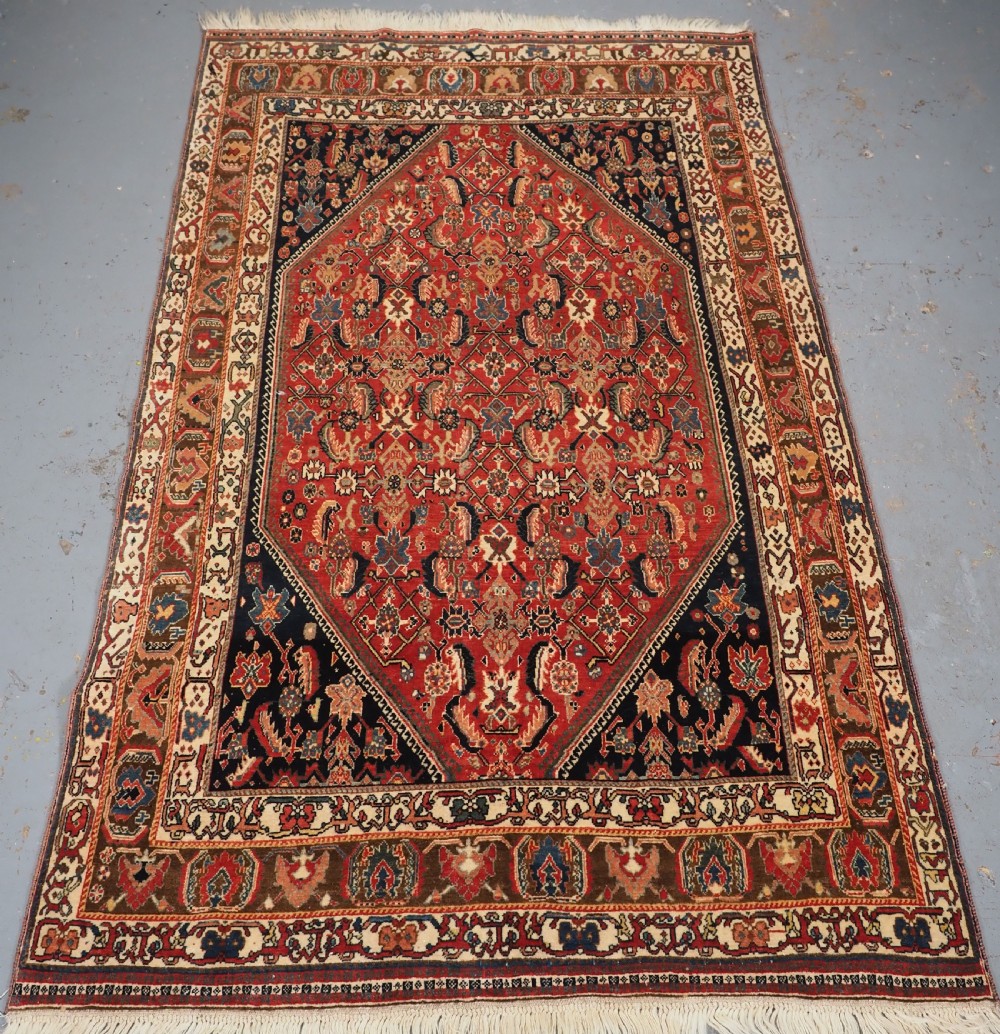 ANTIQUE KASHKULI QASHQAI TRIBAL RUG, OUTSTANDING COLOUR & CONDITION, CIRCA 1900.