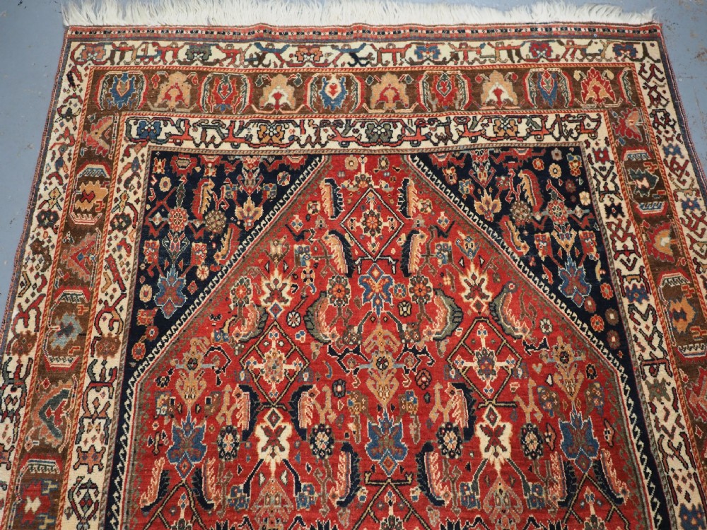 ANTIQUE KASHKULI QASHQAI TRIBAL RUG, OUTSTANDING COLOUR & CONDITION, CIRCA 1900. View III