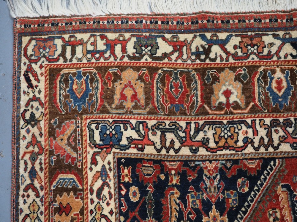 ANTIQUE KASHKULI QASHQAI TRIBAL RUG, OUTSTANDING COLOUR & CONDITION, CIRCA 1900. View VI