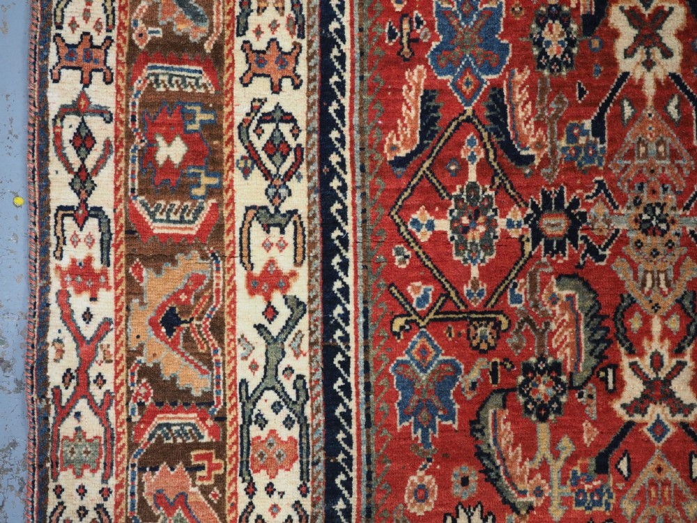 ANTIQUE KASHKULI QASHQAI TRIBAL RUG, OUTSTANDING COLOUR & CONDITION, CIRCA 1900. View VII