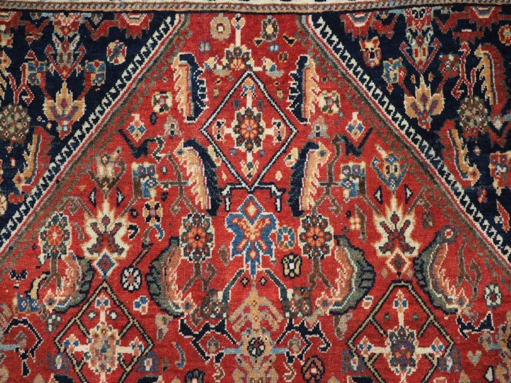 ANTIQUE KASHKULI QASHQAI TRIBAL RUG, OUTSTANDING COLOUR & CONDITION, CIRCA 1900. View IX
