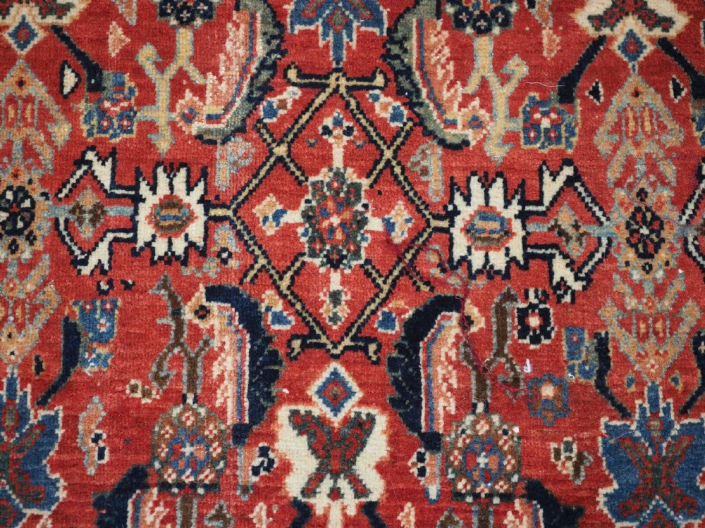 ANTIQUE KASHKULI QASHQAI TRIBAL RUG, OUTSTANDING COLOUR & CONDITION, CIRCA 1900. View XI