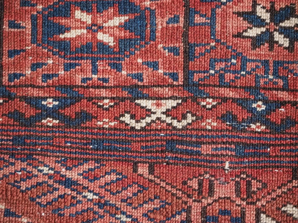 ANTIQUE TEKKE TURKMEN RUG WITH WARM RED COLOUR, CIRCA 1900. View XIII