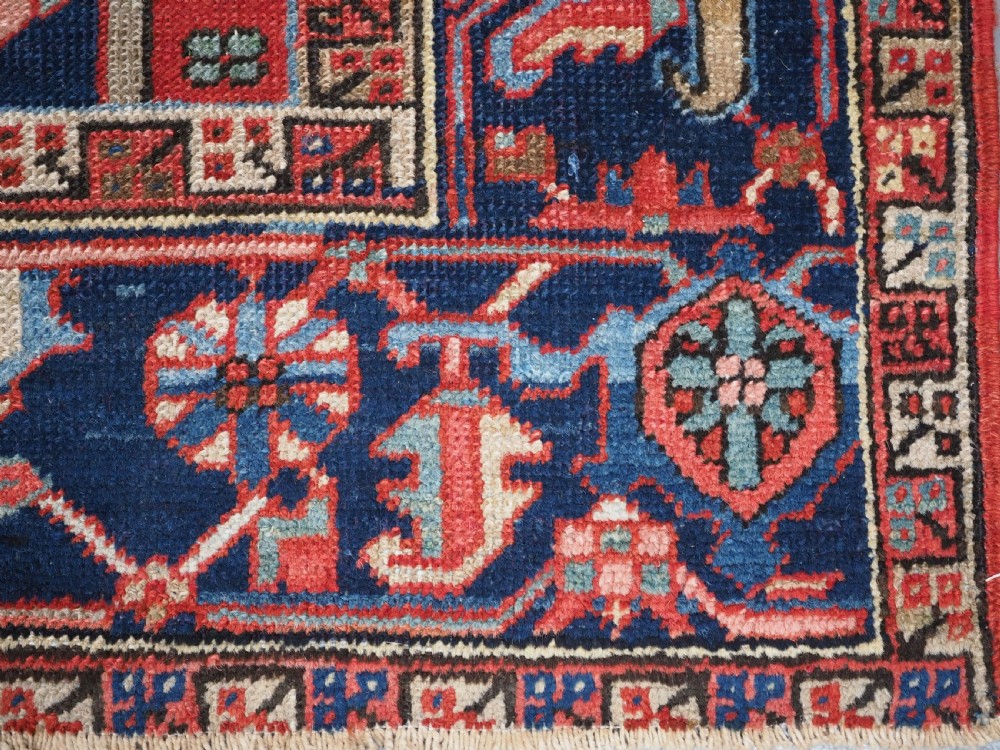 ANTIQUE HERIZ CARPET OF SMALL ROOM SIZE, SUPERB COLOUR, CIRCA 1900. View XVII