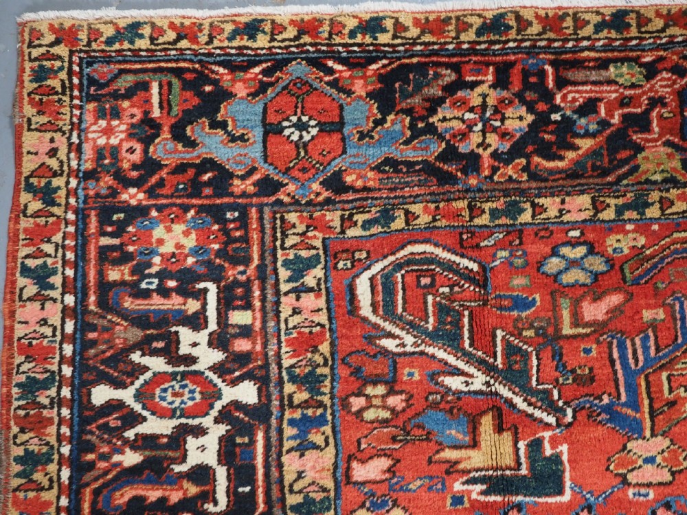 ANTIQUE HERIZ CARPET WITH ALL OVER DESIGN, SMALL ROOM SIZE, CIRCA 1910. View VIII