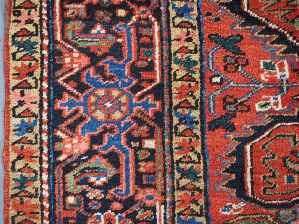 ANTIQUE HERIZ CARPET WITH ALL OVER DESIGN, SMALL ROOM SIZE, CIRCA 1910. View IX